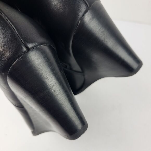 DV by Dolce Vita Rupart Wedge Bootie Black Faux Leather - Picture 6 of 14